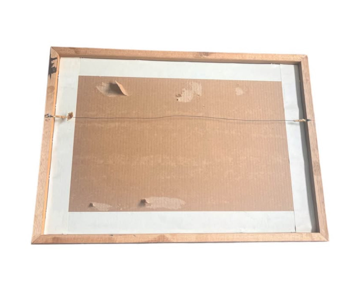 Vintage 1990 Italy Soccer Framed Poster