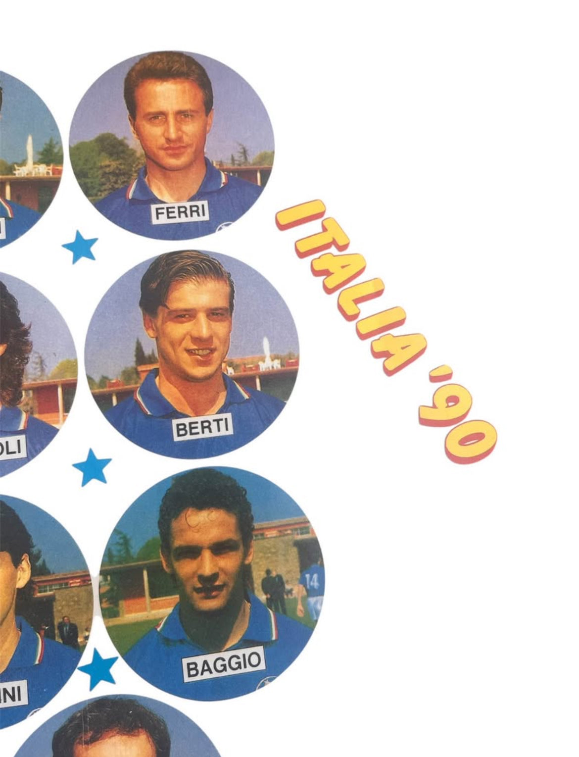 Vintage 1990 Italy Soccer Framed Poster