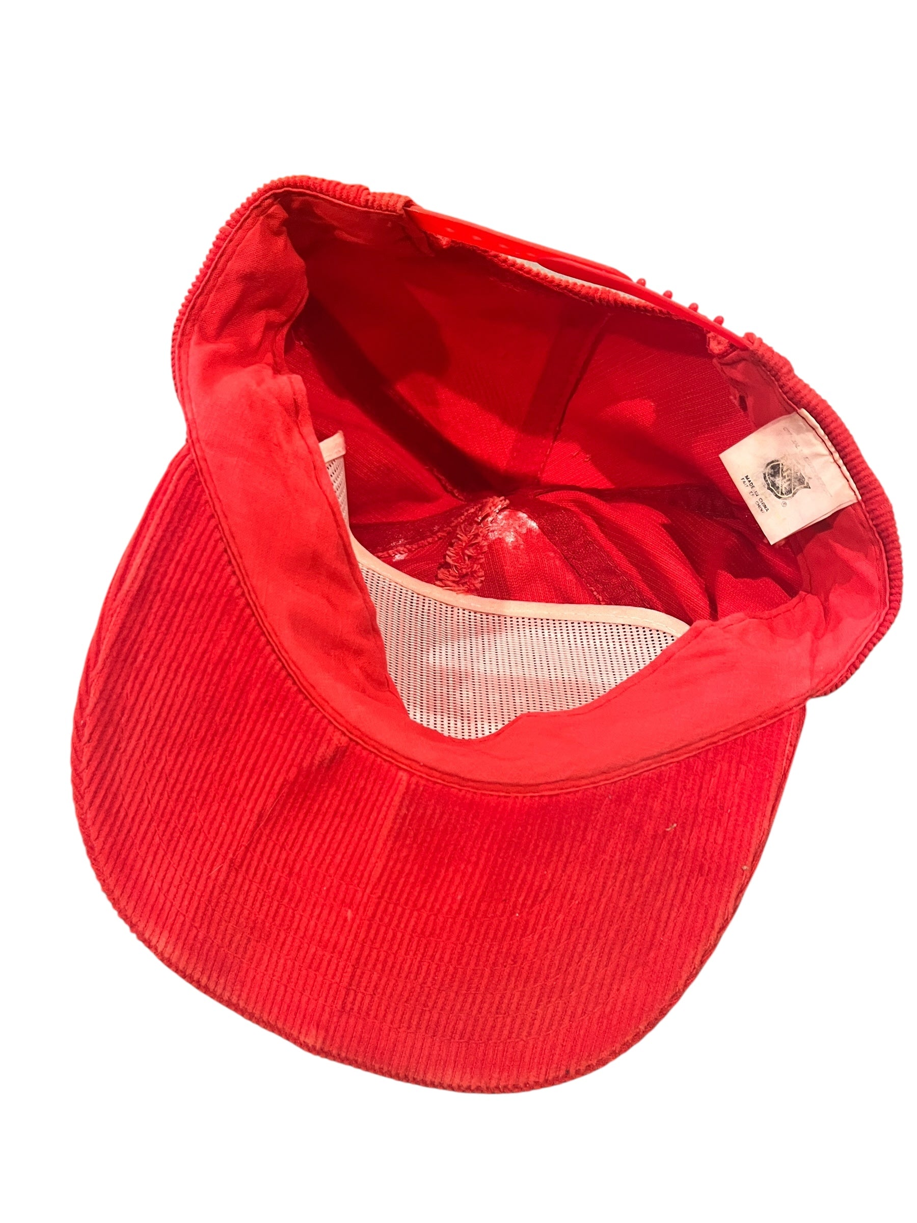 Vintage Calgary Flames Corduroy Snapback Hat
